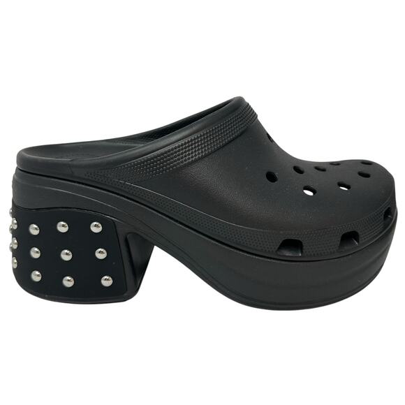 Crocs Siren Studded Platform Heel Clog Unisex Mens Sz 10 Women Sz 12 Chunky Goth - Picture 3 of 14